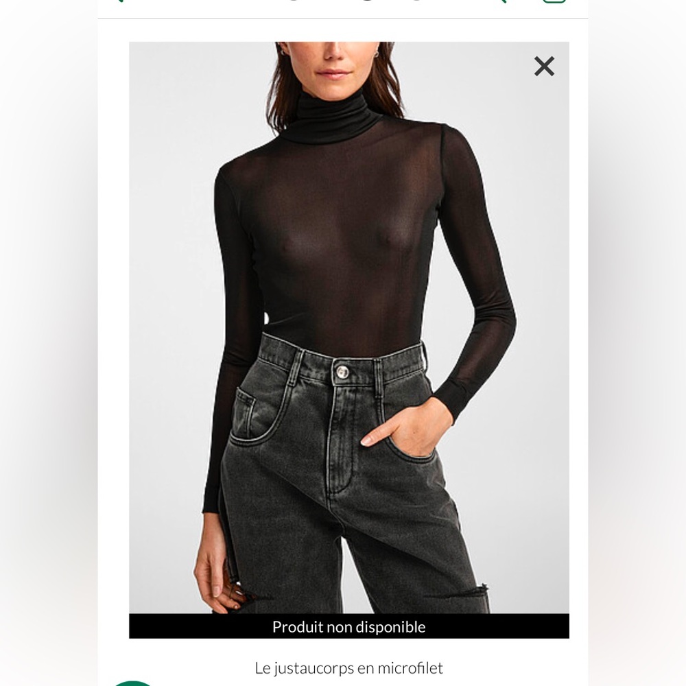 NWT Maison Margiela - Black Sheer  Top medium brand new with tags